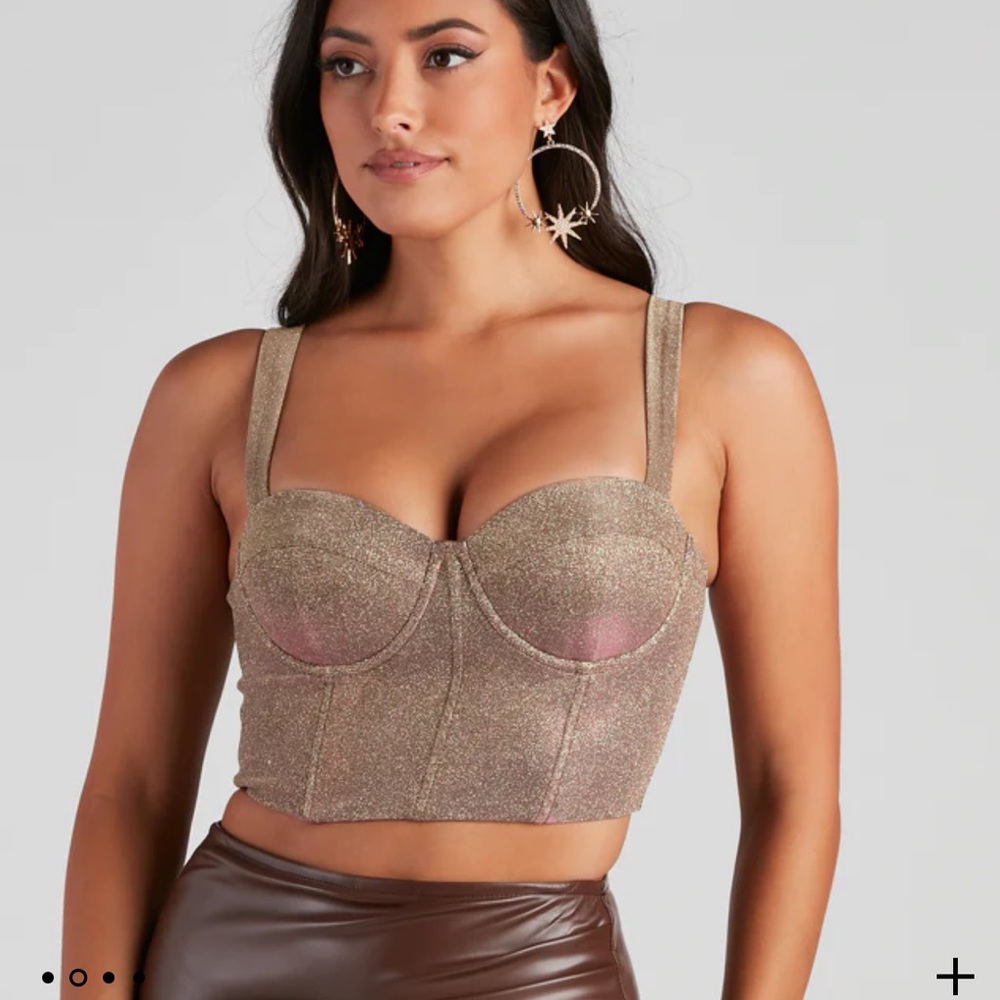 Sparkly corset top NWT